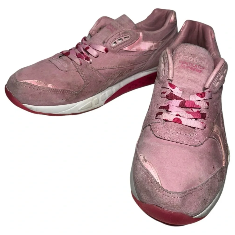 Reebok x Cam’ron Size 10 Pink Suede Camron Ventilator Supreme Fleebok 2 Sneakers